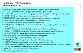 The Eldridge | TEN | The JayhawkerMost Wanted Vodka, Cr