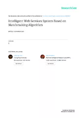 Intelligent Web Services System  Based on Matchmaking Algorithm   Okky