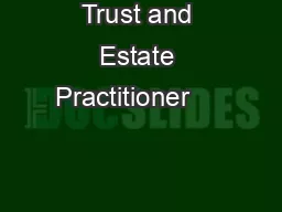 Society of Trust and Estate Practitioner                                        