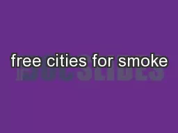 free cities for smoke