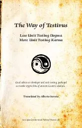 The Way of Testivus Less Unit Testing Dogma More Unit Testing Karma Good advice on developer and unit testing packaged as twelve cryptic bits of ancient Eastern wisdom