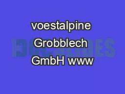 voestalpine Grobblech GmbH www