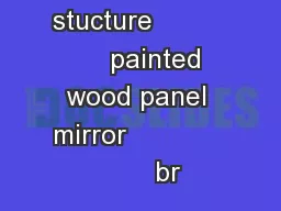 stucture               painted wood panel mirror                    br