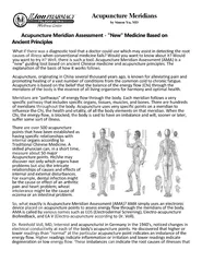 Acupuncture Meridian