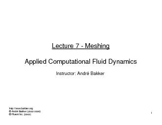 Lecture 7 -Meshing