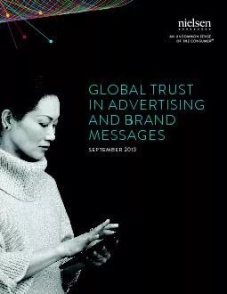 GLOBAL TRUST IN ADVERTISING AND BRAND MESSAGESCopyright 