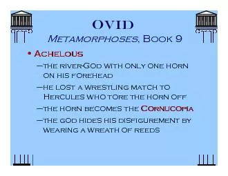 OVIDMetamorphoses, Book 9