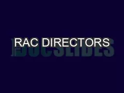 RAC DIRECTORS