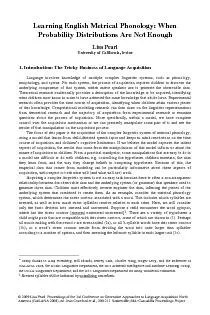 LearningEnglishMetricalPhonology:WhenProbabilityDistributionsAreNotEno