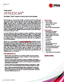 Page 1 of 4  •  DATASHEET  OFFICESCAN