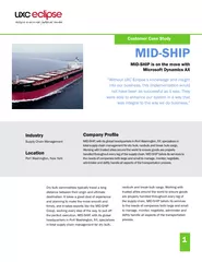 MID-SHIP is on the move withMicrosoft Dynamics AX“Without UXC Ecl