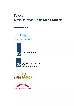 ReportLibya: Militias, Tribesand Islamists19 December 2014