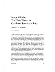 Iraq’sMilitias: