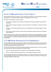 What is Millimetre Wave Transmission?