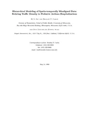 hicalModelingofSpatiotemporallyMisalignedDataRelatingTracDensitytoP