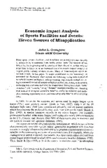 Journal of Sport Management. 1995. 9. 14-35 O 1995 Human Kinetics Publ