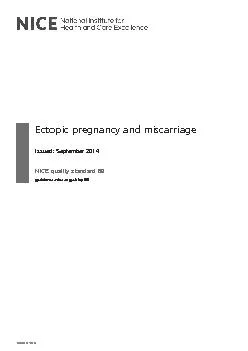 Ectopic pregnancy and miscarriage