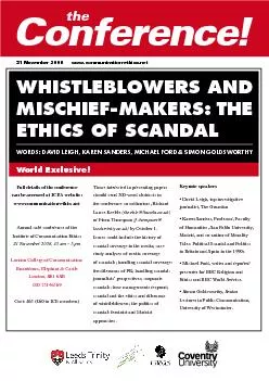 WHISTLEBLOWERS AND