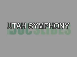 UTAH SYMPHONY
