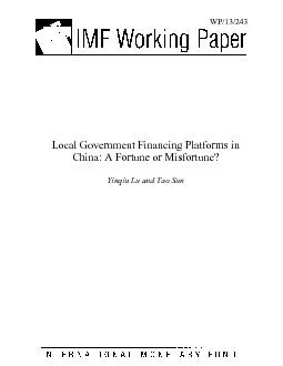 Local Government Financing Platforms in China: A Fortune or Misfortune