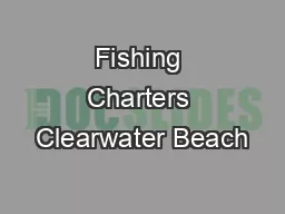 Fishing Charters Clearwater Beach