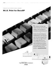 M.I.S. Print for DocuSP