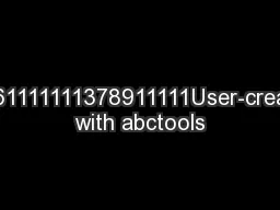 24561111111378911111User-created with abctools