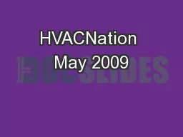 HVACNation May 2009
