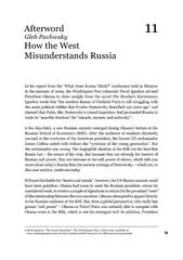 AfterwordGleb PavlovskyHow the West Misunderstands RussiaIn his report