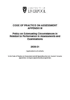 CODE OF PRACTICE ON ASSESSMENT