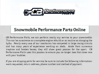 Snowmobile Performance Parts Online