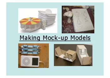 Making Mock-up Models
