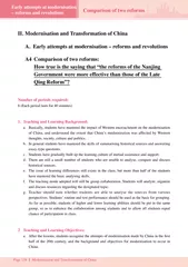II.	ModernisationTransformation	A.reformsrevolutionsA4	Comparisonrefor