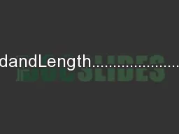 ShrinkageYieldandLength...............................................