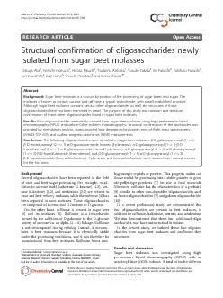 RESEARCHARTICLEOpenAccessStructuralconfirmationofoligosaccharidesnewly