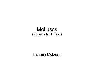 Molluscs(a brief introduction)Hannah McLean