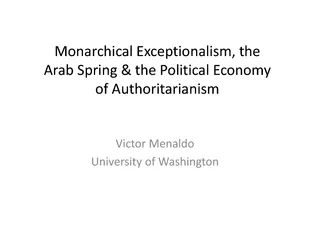 MonarchicalExceptionalism,ArabPoliticalEconomyAuthoritarianismVictorUn
