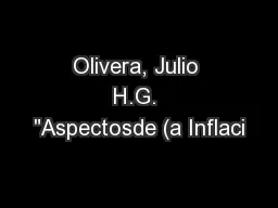 Olivera, Julio H.G. 