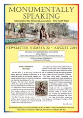 Monumentally Speaking Newsletter number 22 – August 2014    Page