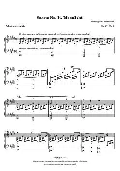 Ludwig van BeethovenSonata No. 14, 