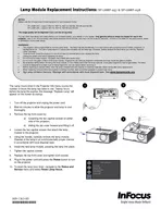 Lamp Module Replacement Instructions SPLAMP  SPLAMP   Status and Service Source Info Projector