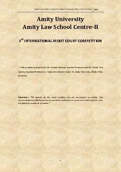 Amity Law School, Centre