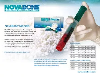 Morsels – Syringe Delivery