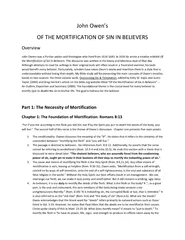 OF THE MORTIFICATION OF SIN IN BELIEVERS