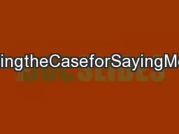MakingtheCaseforSayingMotor