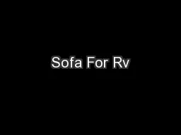 Sofa For Rv