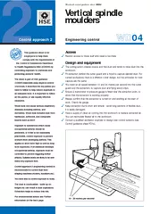 mouldersEngineering controlControl approach 2WDD04This guidance sheet