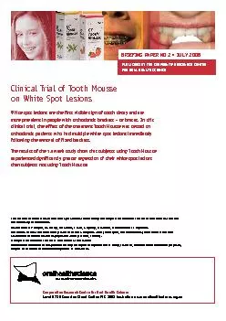 Cooperative Research Centre for Oral Health Science Level 6720 Swansto