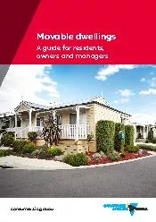 Movable dwellings A guide for residents, owners and managers