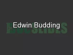 Edwin Budding